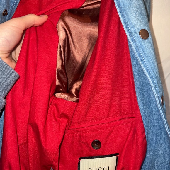 Gucci - Privilegium Perpetuum "Zoltar" - Denim Chambray Bomber Jacket Size 44/S - Picture 9 of 16